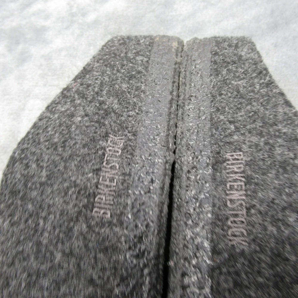 Birkenstock Clogs Men 8 Women 10 EU41 Gray Slip On‎ Wool Blend Made Germany NWOB